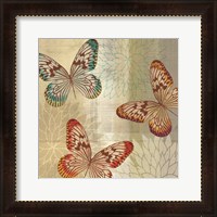 Framed 'Tropical Butterflies II' border=