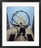 Framed Atlas Statue Rockefeller Center, NYC