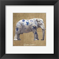 Framed 'Tattooed Savannah I' border=