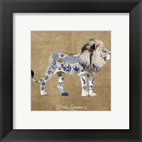 Framed 'Tattooed Savannah II' border=