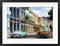 Framed Avenida in Havana, Cuba