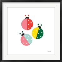 Ladybugs Three Framed Print