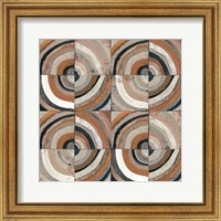 Framed 'Center I Abstract Warm' border=