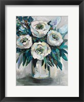 Framed White Roses Bouquet
