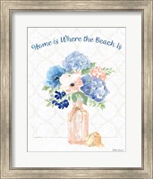 Framed 'Coastline Botanical VI' border=