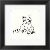 Framed 'Line Raccoon' border=