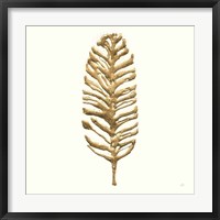 Framed Gilded Palm III