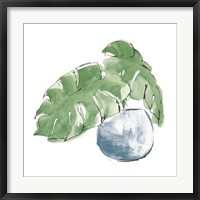 Framed 'Plant Big Leaf IV Dark Green' border=