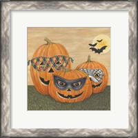 Framed 'Funny Pumpkins' border=