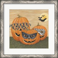 Framed 'Funny Pumpkins' border=