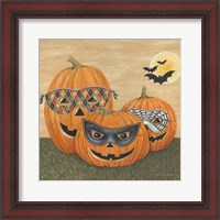 Framed 'Funny Pumpkins' border=