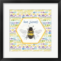 Framed 'Bee Harmony VI' border=