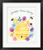 Framed 'Bee Harmony V' border=