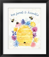 Framed 'Bee Harmony IV' border=