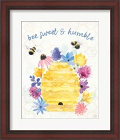 Framed 'Bee Harmony IV' border=