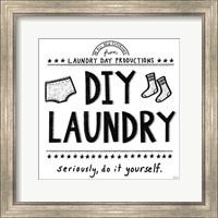 Framed 'DIY Laundry' border=