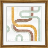 Framed 'Subway Lines I' border=