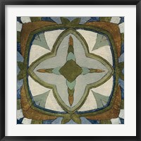 Old World Tile X Framed Print