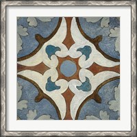 Framed 'Old World Tile VII' border=