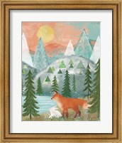 Framed 'Woodland Forest V' border=