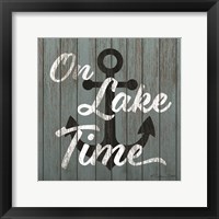 On Lake Time Framed Print