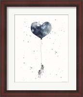 Framed 'Heart on Balloon' border=