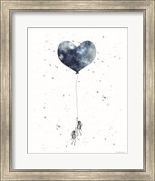 Framed 'Heart on Balloon' border=