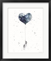 Framed 'Heart on Balloon' border=