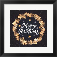 Framed Gingerbread Merry Christmas Wreath