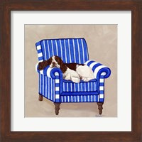 Framed 'Springer on Blue' border=