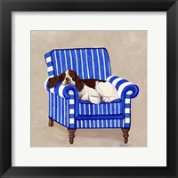 Framed 'Springer on Blue' border=