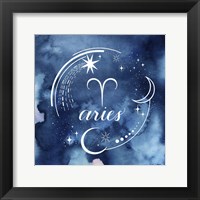 Framed Watercolor Astrology I