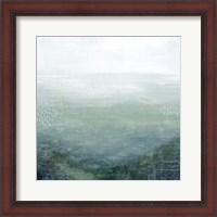 Framed 'Lighthouse Mist I' border=