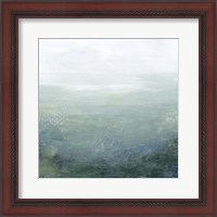 Framed 'Lighthouse Mist II' border=