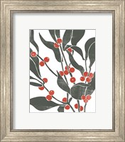 Framed 'Colorblock Berry Branch II' border=