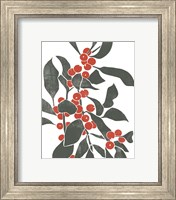 Framed 'Colorblock Berry Branch IV' border=