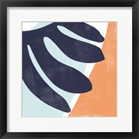 Framed 'Bright Wave I' border=