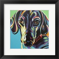 Framed Painted Dachshund I