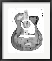Guitar Flow I Framed Print