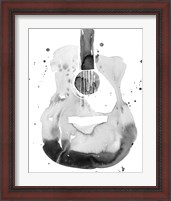 Framed 'Guitar Flow II' border=