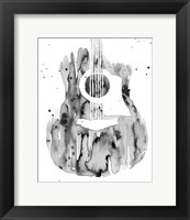 Framed 'Guitar Flow III' border=