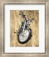 Framed 'Metallic Rider II' border=