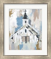 Framed 'Sunday Chapel I' border=