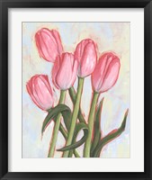 Framed 'Peppy Tulip I' border=