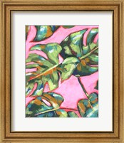 Framed 'Psychedelic Palms I' border=