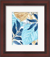 Framed 'Blue Jungle IV' border=