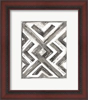 Framed 'Tribal Geometry I' border=