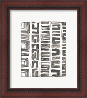 Framed 'Tribal Geometry II' border=