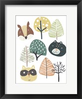 Woodland Faces II Framed Print