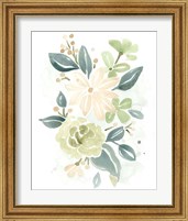 Framed 'Spring Greens II' border=